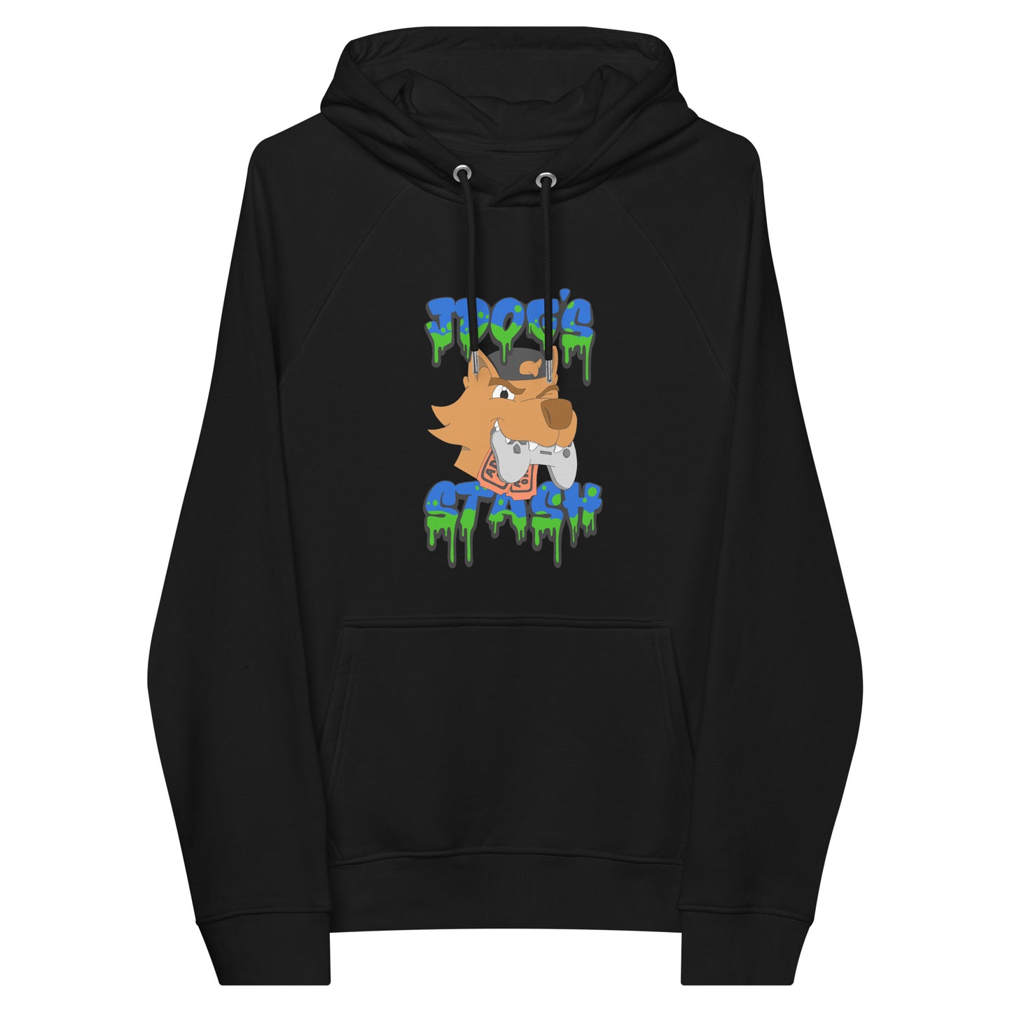 JDog's Stash Logo Unisex eco raglan hoodie