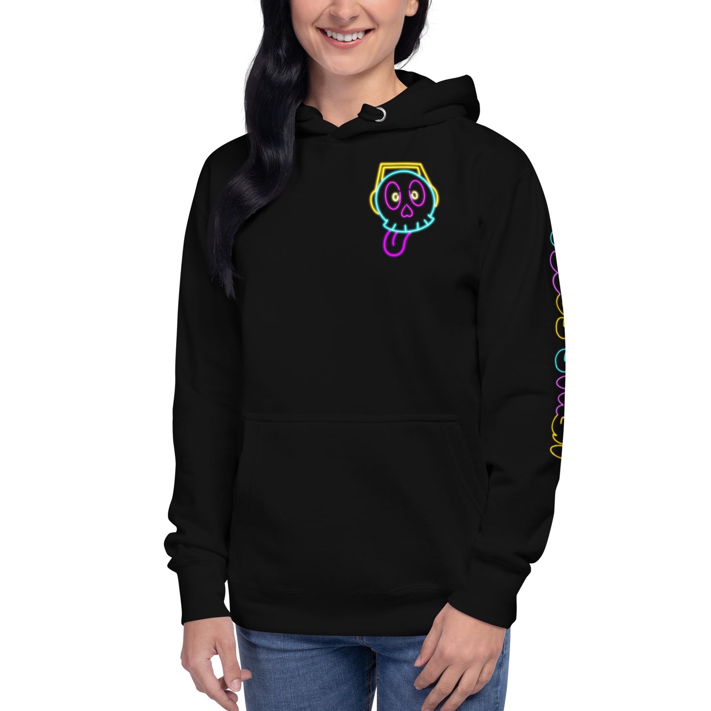 Neon Skully Unisex Hoodie