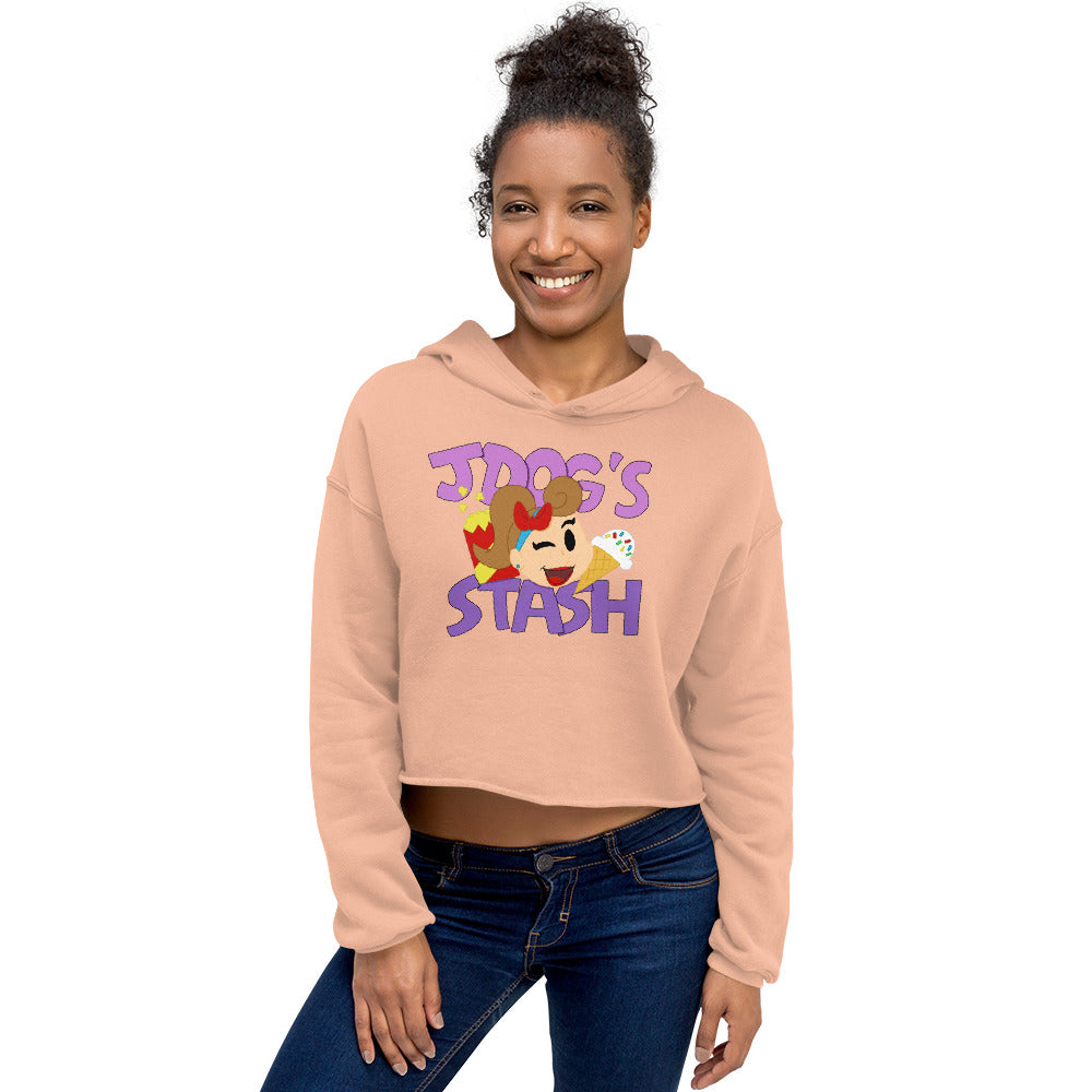 JDog's Stash Becca Concept logo Crop Hoodie